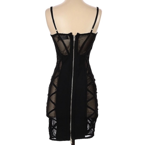 Black mesh minidress - Picture 2 of 7